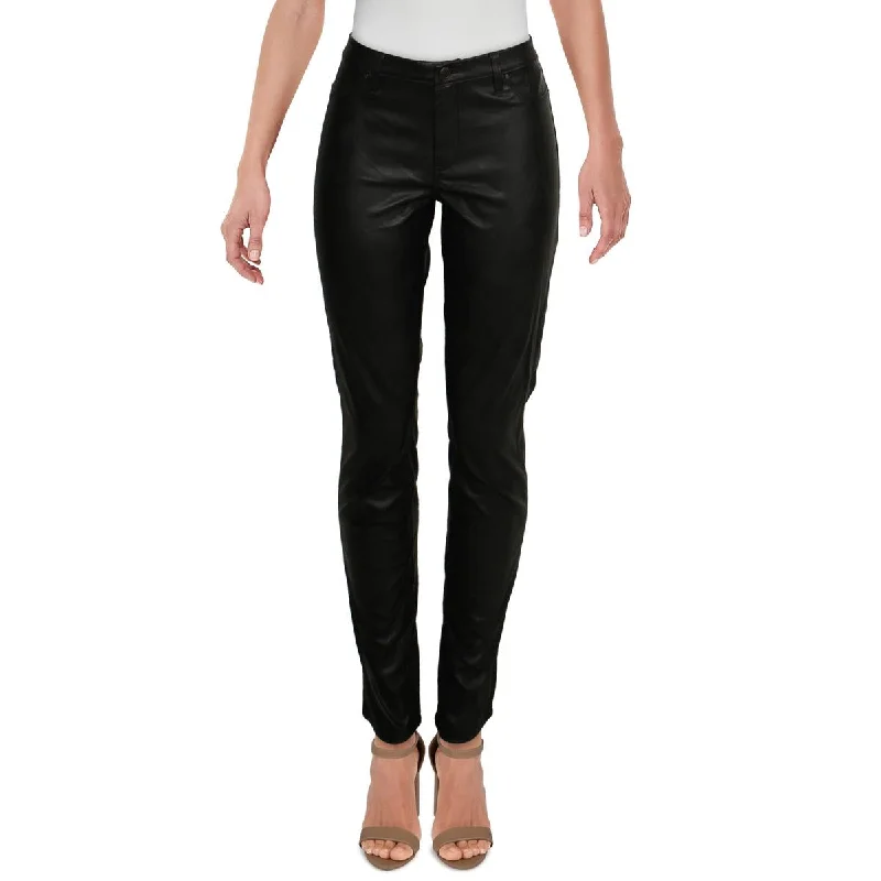 [BLANKNYC] Womens Mid-Rise Crackle Skinny Pants