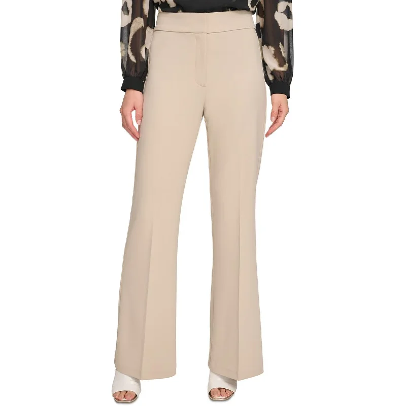 DKNY Womens Suit Separate Solid Wide Leg Pants