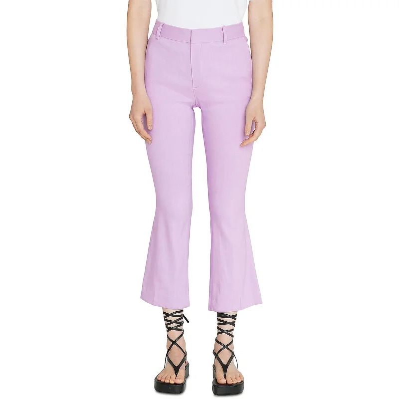 FRAME Womens Cropped Flare Leg Trouser Pants