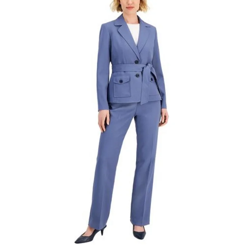 Le Suit Womens Petites Straight Leg Work Wear Trouser Pants