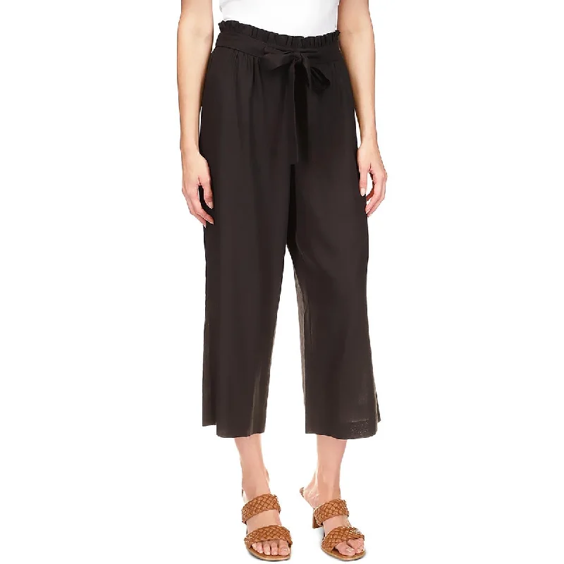 MICHAEL Michael Kors Womens Linen Tie Front Wide Leg Pants