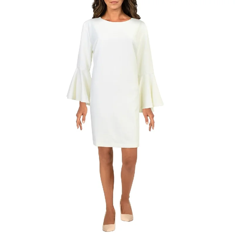 Ellery Womens Bell Sleeve Short Mini Dress