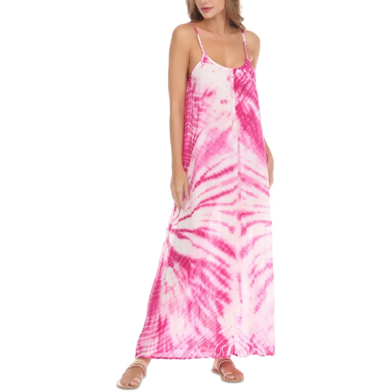 Raviya Womens Tie-Dye Rayon Maxi Dress