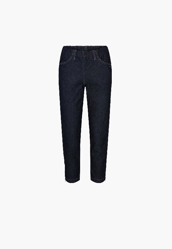 Patricia Regular Crop - Dark Blue Denim