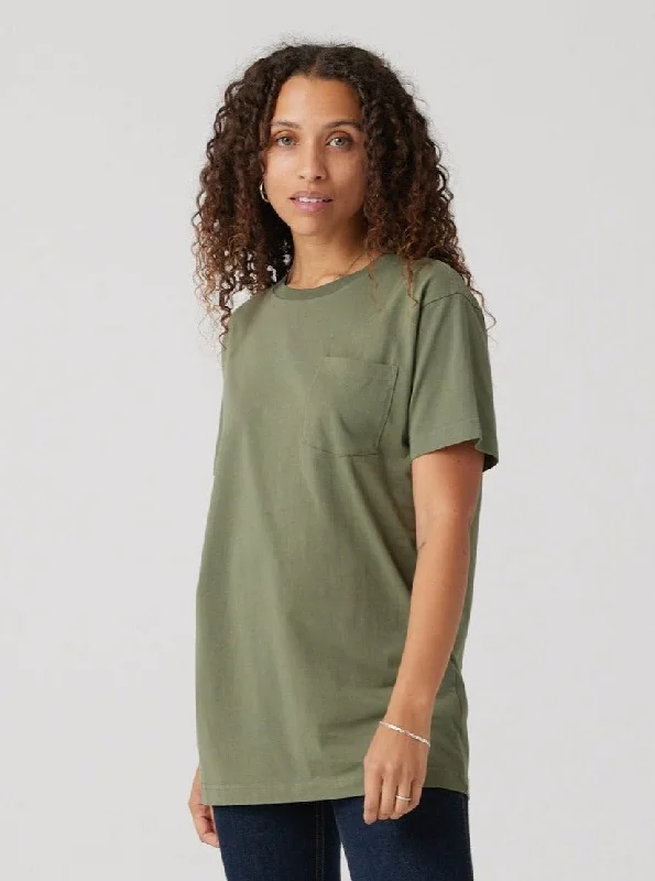 Heavyweight Pocket Tee - Army