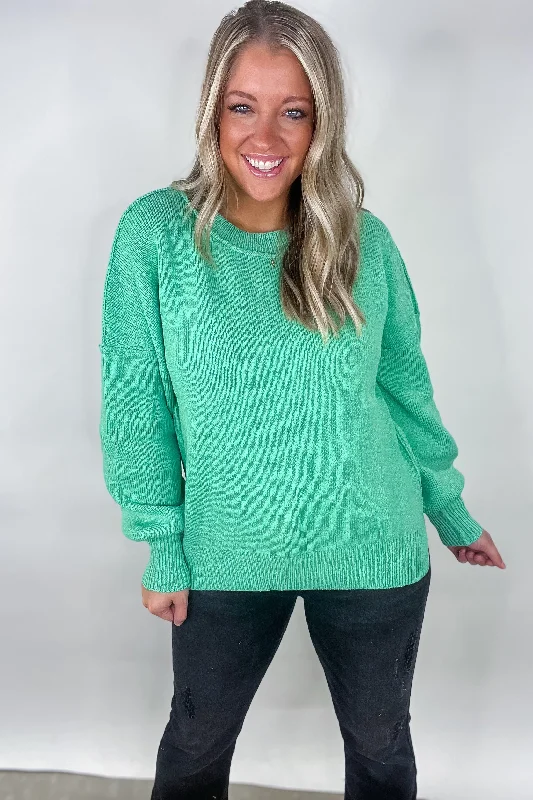 Jade Oversized Basic Solid Sweater Knit Top