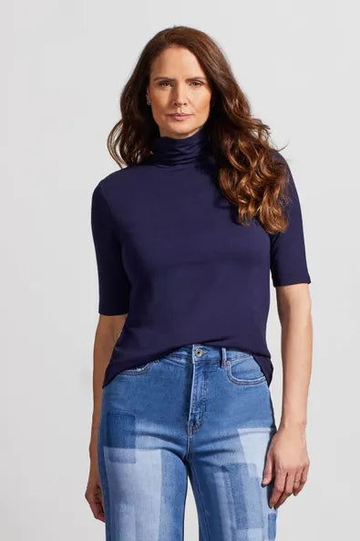 Tri 7943O French Terry Mock Neck